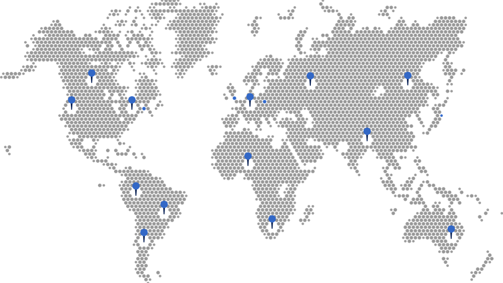 Maxclean global partner network map